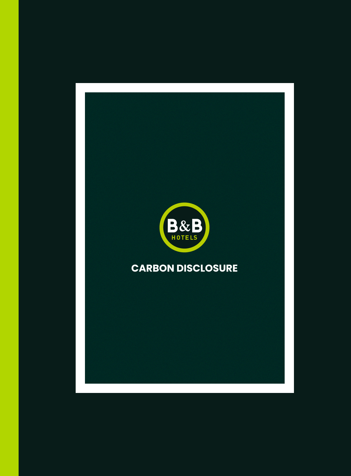 B&B HOTELS Carbon Disclosure Methodology